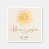 Ray Of Sunshine Bohoベビーシャワー スタンダードカクテルナプキン (正面)