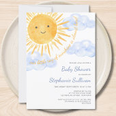 Ray Of Sunshine Boy's Baby Shower 招待状