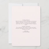 Ray of Sunshine Clouds女の子ベビーシャワー 招待状 (裏面)