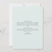 Ray of Sunshine Clouds赤ちゃん男女兼用シャワー 招待状 (裏面)