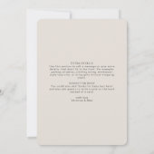 Ray of Sunshine Clouds赤ちゃん男女兼用シャワー 招待状 (裏面)