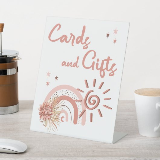 Ray of Sunshine Girlベビーシャワーカードとギフト 台座サイン (インサイチュ)