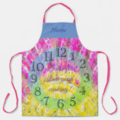 Ray Of Sunshine in Yellow and明るい赤紫色エプロン エプロン (正面)