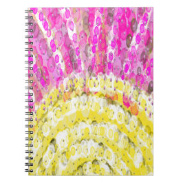 Ray Of Sunshine in Yellow and明るい赤紫色 ノートブック