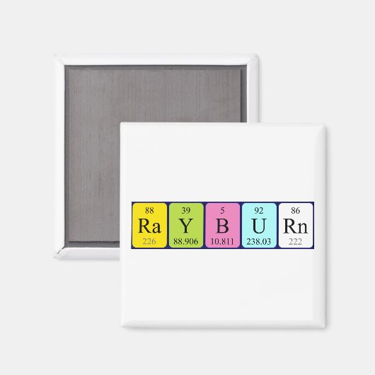 Rayburn周期表名磁石 マグネット (正面/裏面)