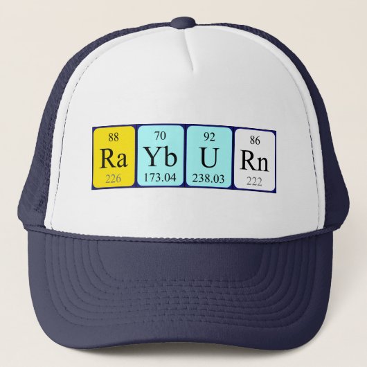 Rayburn周期表名hat キャップ (正面)