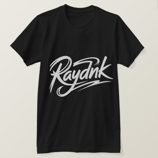 Raydnk Custom Script Logo  Tシャツ (デザイン正面)