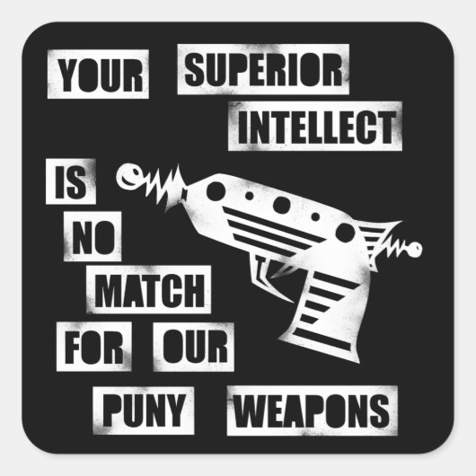 raygun 2スタンプ スクエアシール (正面)