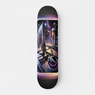 Raygun Gothic Futuristic Cityscape Deck（レイガン・ゴシック様 スケートボード