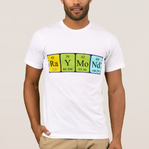Raymondの周期表の名前のワイシャツ Tシャツ
