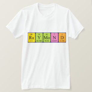 Raymond周期表名のシャツ Tシャツ