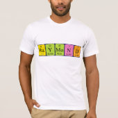 Raymond周期表名のシャツ Tシャツ (正面)