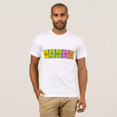 Raymond周期表名のシャツ Tシャツ (正面フル)