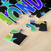 "RAYMOND"名、おもしろい"ハッピーバースデー" ジグソーパズル (側面)