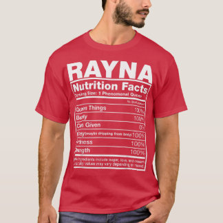 Rayna Nutrition FactsRayna Name誕生日 Tシャツ