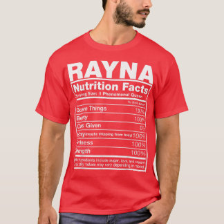 Rayna Nutrition FactsRayna Name Birthday Tシャツ