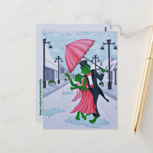 Rayne, Louisiana ポストカード (正面/裏面インサイチュ)