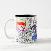 RayRay Logo Scribbles Mug ツートーンマグカップ (左)