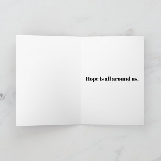 Rays of Hope Greeting Card カード (内部)