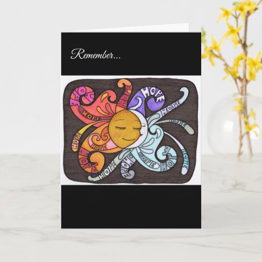 Rays of Hope Greeting Card カード (黄色い花)