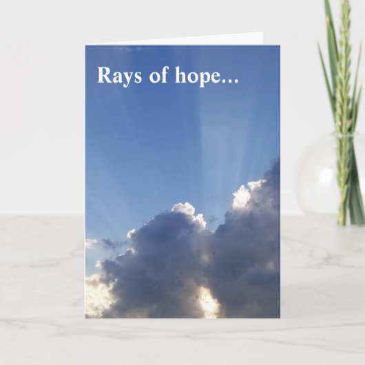 Rays of Hope words of encouragement カード (正面)