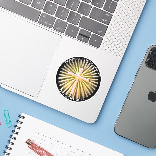 Rays of Light from the Religious Cross シール (ノートパソコンとiPhone)