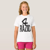 RAZIDコンテンポラリーブラシロゴTシャツ Tシャツ (正面フル)