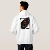 RAZID Arabic Quote Back Print Hoodie – Modern Stre パーカ (裏面フル)