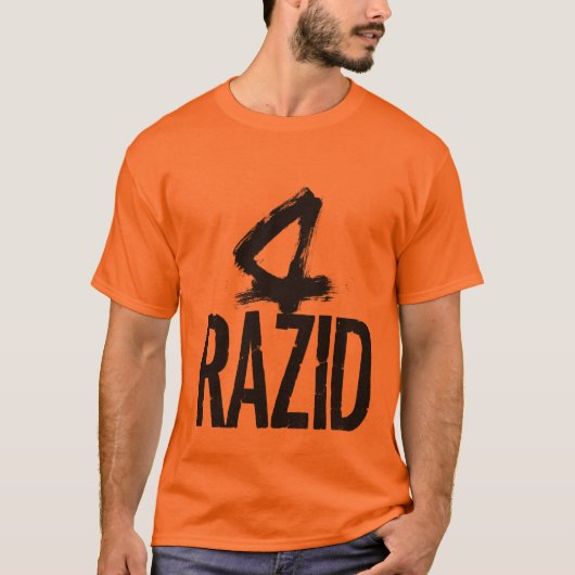 RAZID Fragmented Type – Abstract Contemporary Bran Tシャツ (正面)