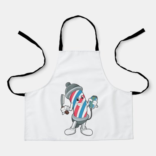 Razorで美容師として缶 エプロン (正面)