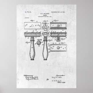 Razor特許プリント1904ポスター ポスター