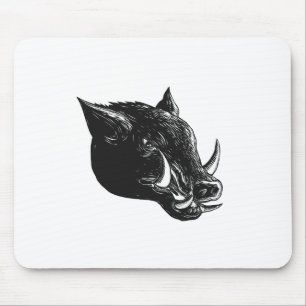 RazorbackのイノシシScratchboard マウスパッド