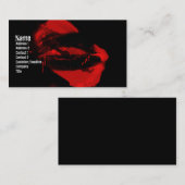 Razorbladeキスゴシック・ビジネス・カード 名刺 (正面/裏面)