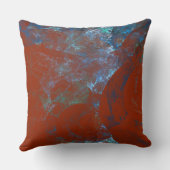 RAZRのブルーオパール抽象芸術ケース クッション (裏面)