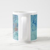 RAZRのブルーオパール抽象芸術ケース ジャンボコーヒーマグカップ (裏面)