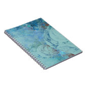 RAZRのブルーオパール抽象芸術ケース ノートブック (右側)