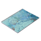 RAZRのブルーオパール抽象芸術ケース ノートブック (左側)