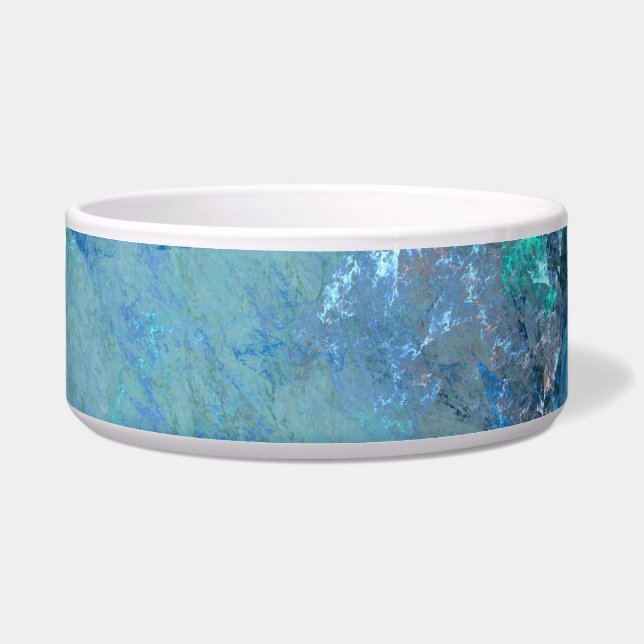 RAZRのブルーオパール抽象芸術ケース ボウル (正面)