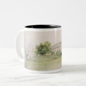 Razumovsky宮殿(鉛筆及びw/c) ツートーンマグカップ (正面左)