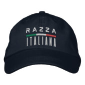 Razza Italiana - Embroidered Italian Pride Hat 刺繍入りキャップ (正面)