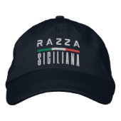 Razza Siciliana - Embroidered Italian Pride Hat 刺繍入りキャップ (正面)