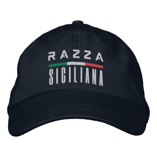 Razza Siciliana - Embroidered Italian Pride Hat 刺繍入りキャップ (正面)