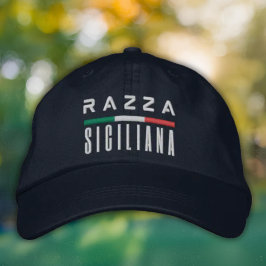 Razza Siciliana - Embroidered Italian Pride Hat 刺繍入りキャップ