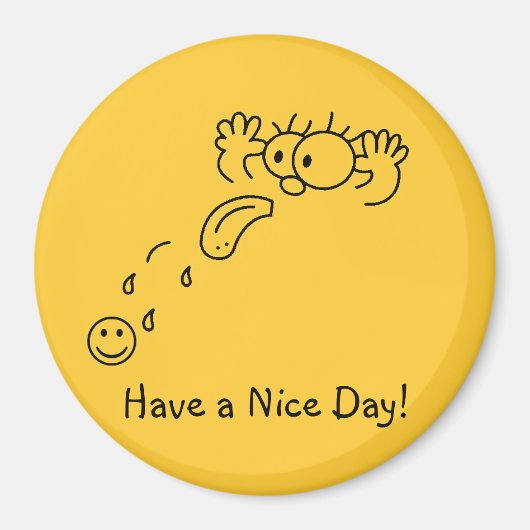 RazzBerryが素敵なデイマグネットを持つ マグネット (正面)