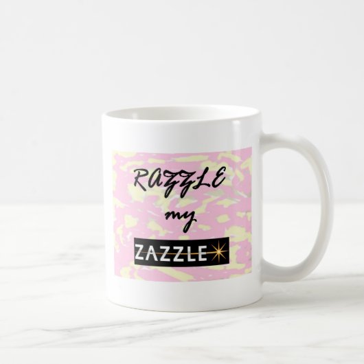 RAZZLE私のZAZZLE コーヒーマグカップ (右)