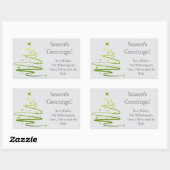 Razzle Dazzle Christmas Rectangular Gift Label 長方形シール (シート)