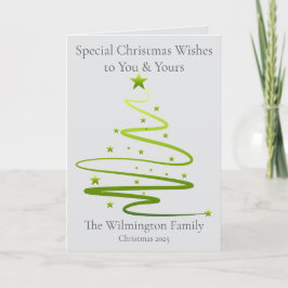 Razzle Dazzle Family Photo Christmas Folding カード