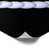 RB卓球ラケットハート ポスター (角)