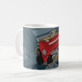 RB26エンジンのマグ コーヒーマグカップ (正面左)