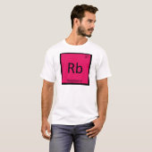 Rb - ラズベリー フルーツ 化学 周期表 tシャツ (正面フル)
